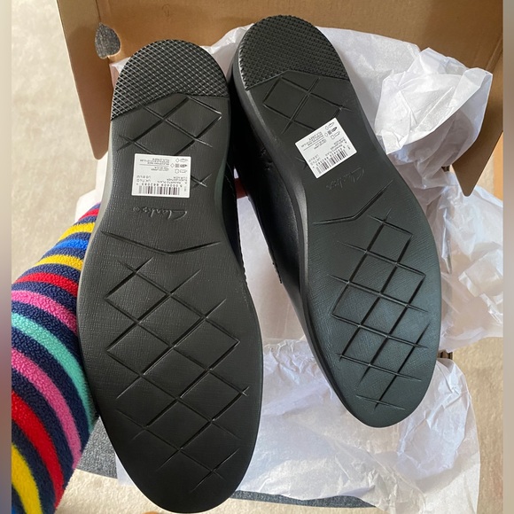 CLARKS Men's Black Oxfords Lace Up Dress Shoes - Picture 9 of 9